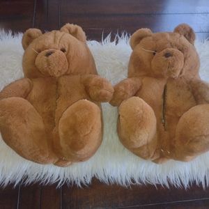 Teddy Bear Slippers.